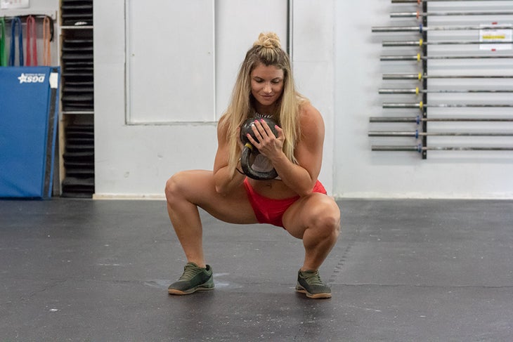 IMG_1720 Kettlebell Ankle Stretch for Squat Mobility