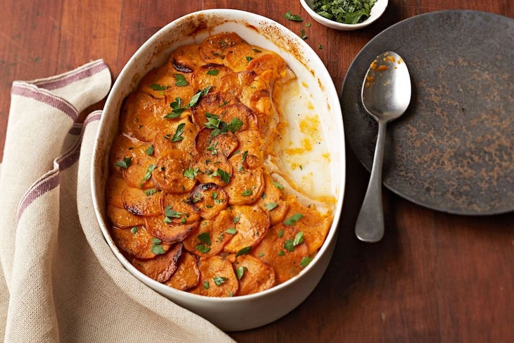 Sweet potato gratin_preview Sweet Potato Gratin - Thanksgiving Recipe