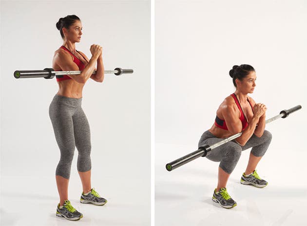 Zercher Squat with barbell