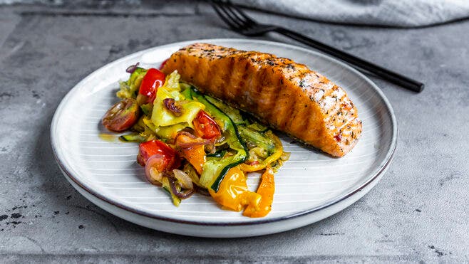Salmon and Vegetables