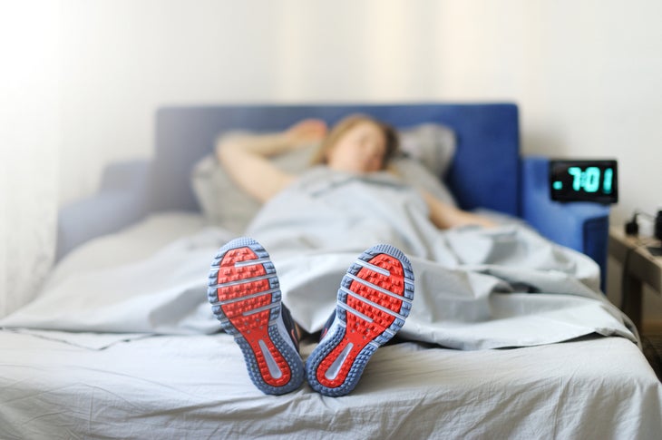 athlete sleeping None