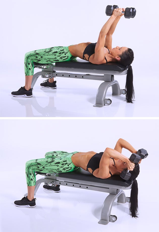 Flat-Bench Dumbbell Chest Press - Oxygen Mag