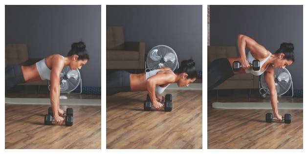 8 push up row Push-Up/Row Combo