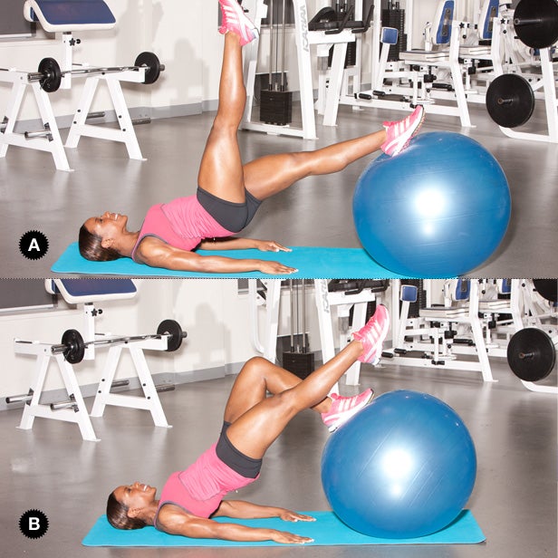 Yoga ball best sale booty workout