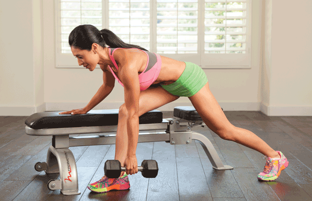 Image placeholder title Single-Arm Dumbbell Row - Staggered Sets