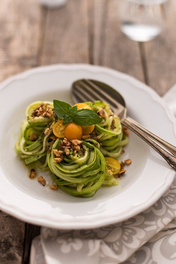 Pasta Pasta with celery root spaghetti