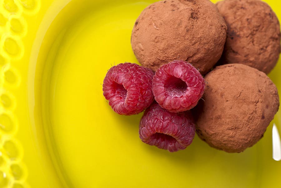 Raspberry Chocolate Truffles