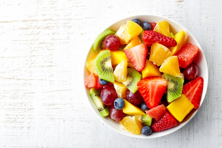 shutterstock_264191042 Bowl of colorful fruit - Natural sugar in fruit