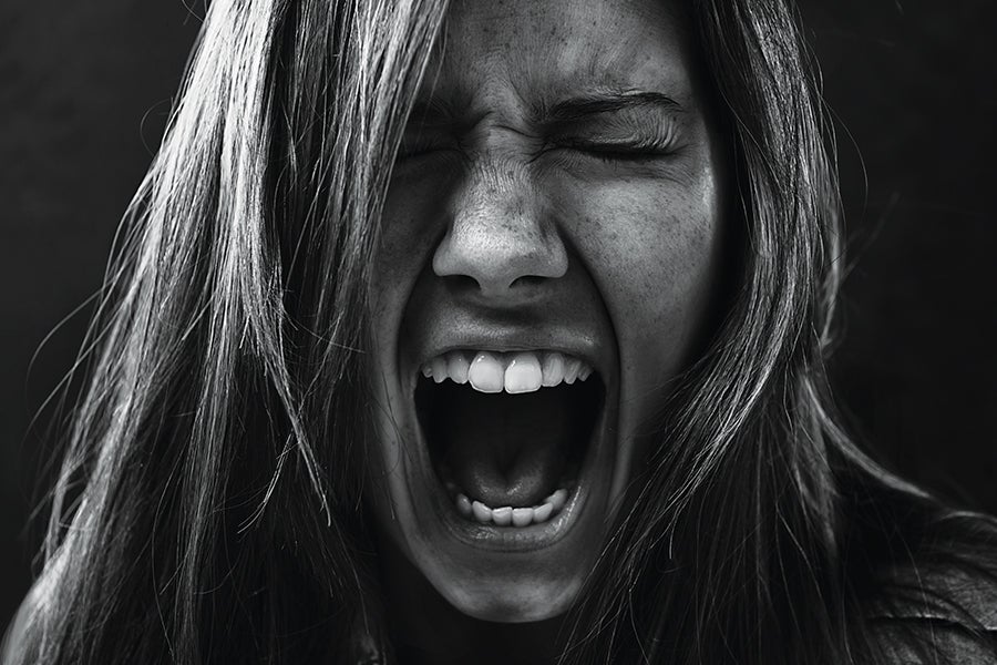 Young Woman Losing Her Mind