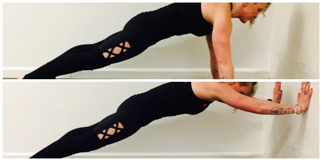 wall walkups Pilates Wall Walk-Up
