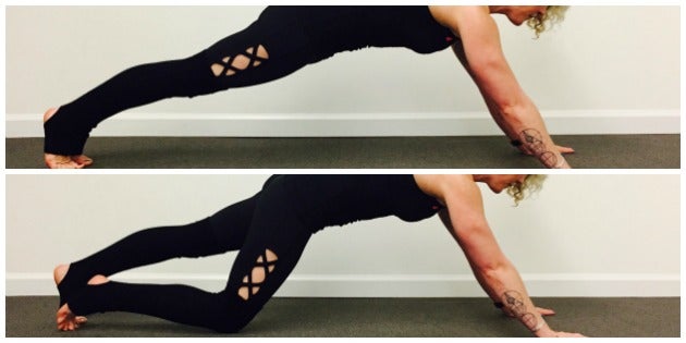 wheelbarrow plank Pilates Wheelbarrow Plank