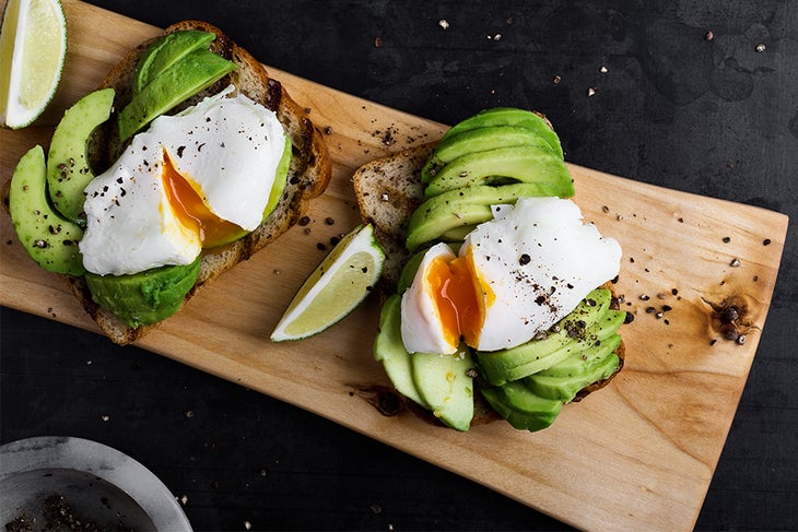 Avocado Toast Avocado Cauliflower Toast with Egg