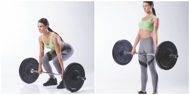 barbell deadlift Barbell deadlift for day 5 of the 8-week total body program