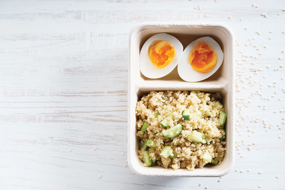 Eggs-Oxygen eggs and rice healthy pre-made meal