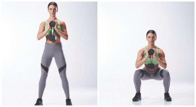 goblet squat Goblet squat for day 3 of the 8-week total body program