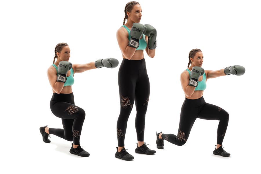 Lunge and Punch Forward/Backward Lunge and Punch