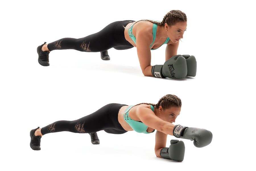 Plank Push Forearm Plank Punch