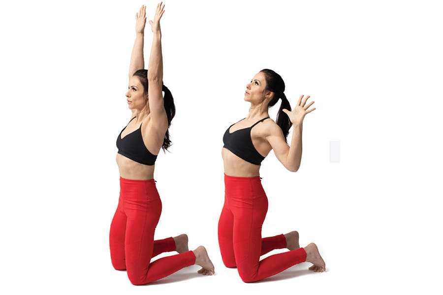 Stretch 4 Kneeling Cactus Arms and Backbend Stretch for Stress