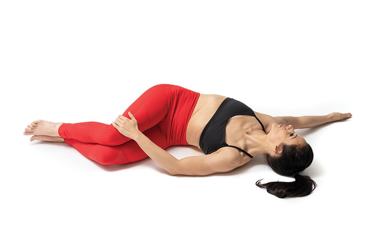 Stretch 5 Supine Spinal Twist Stretch