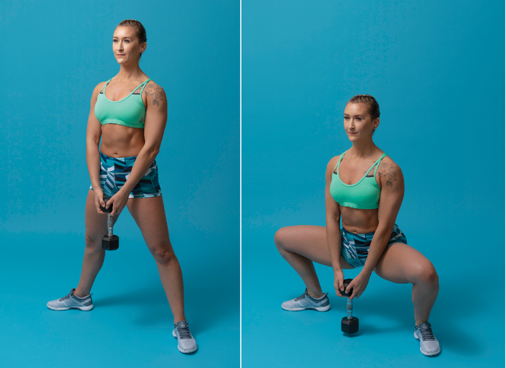 Dumbbell Sumo Squat Dumbbell Sumo Squat