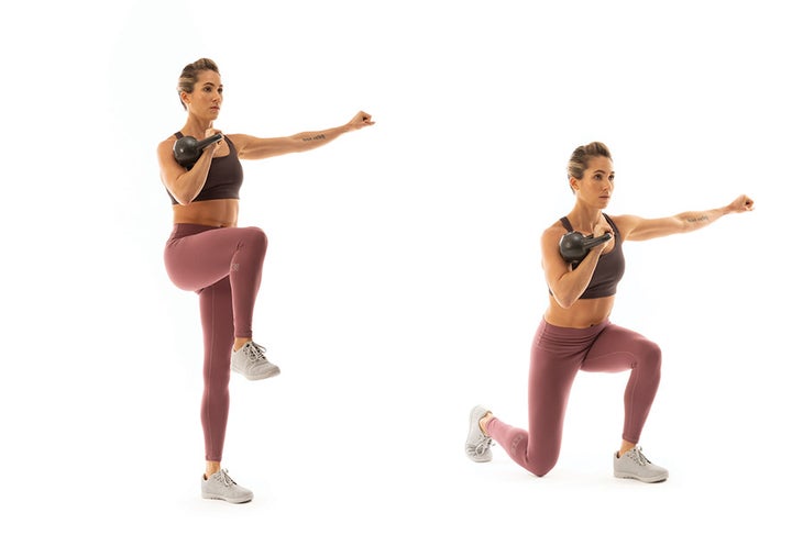 Knee-Up Reverse Lunge Knee-Up Reverse Lunge