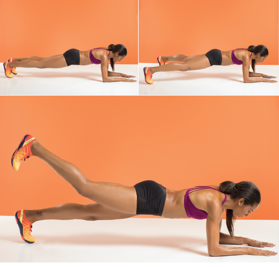 Plank Jack Leg Lift