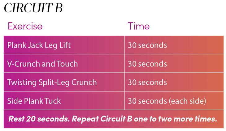 Ab circuit online workouts