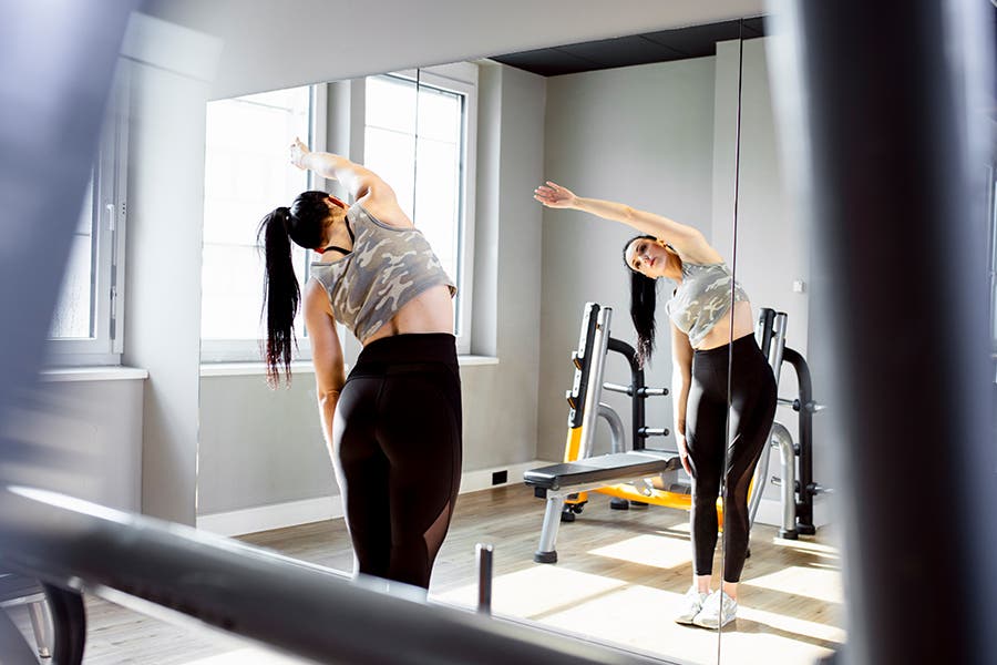 Stretch Fit woman stretching