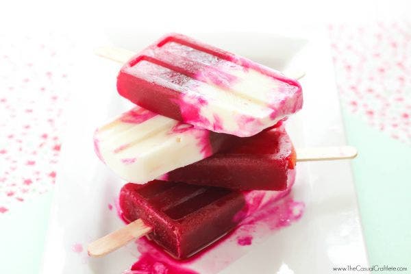 Citrus yogurt ice pops vegan popsicle