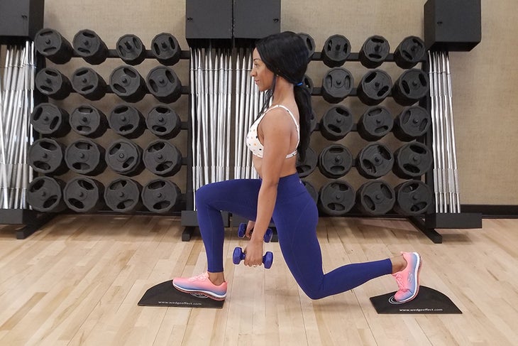 Elevated Lunges None