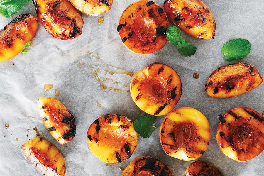 grilled peaches