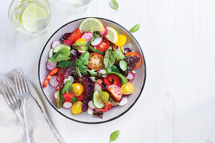 Make Your Own Salad Colorful salad