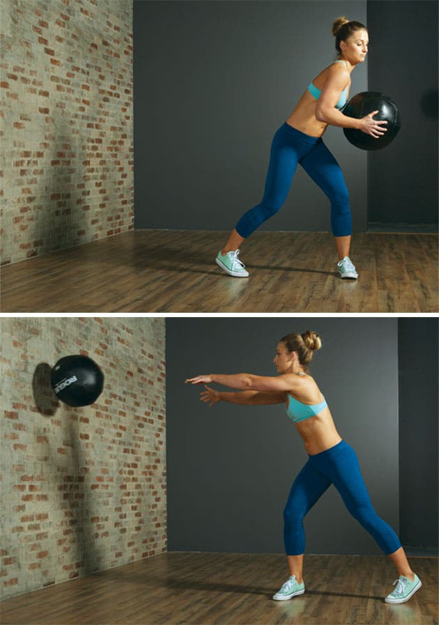 Oblique Ball Toss - Anti-Aging Workout