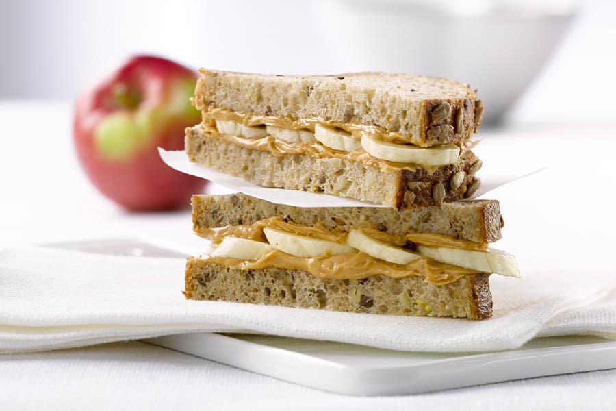 PB and Banana Sandwiches