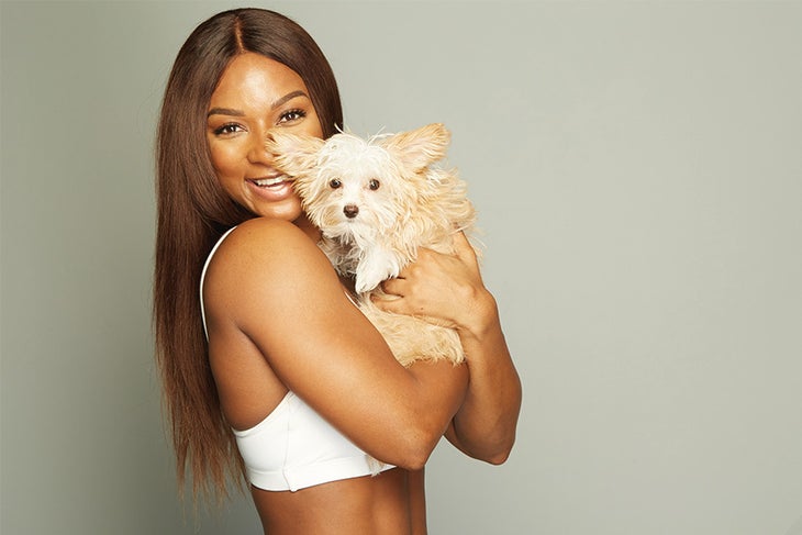 Candice with Dog Candice Lewis-Carter