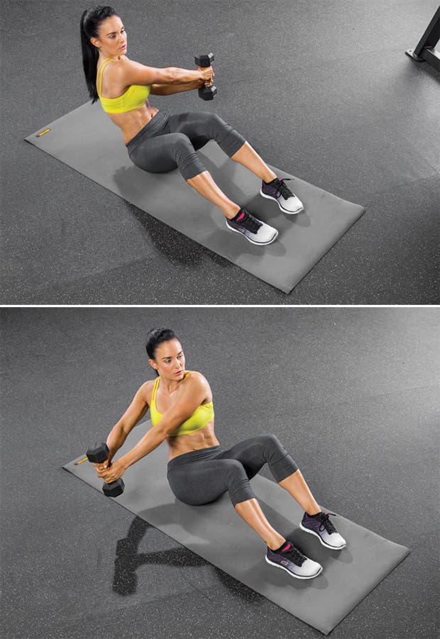 Dumbbell Russian Twist Russian Twist