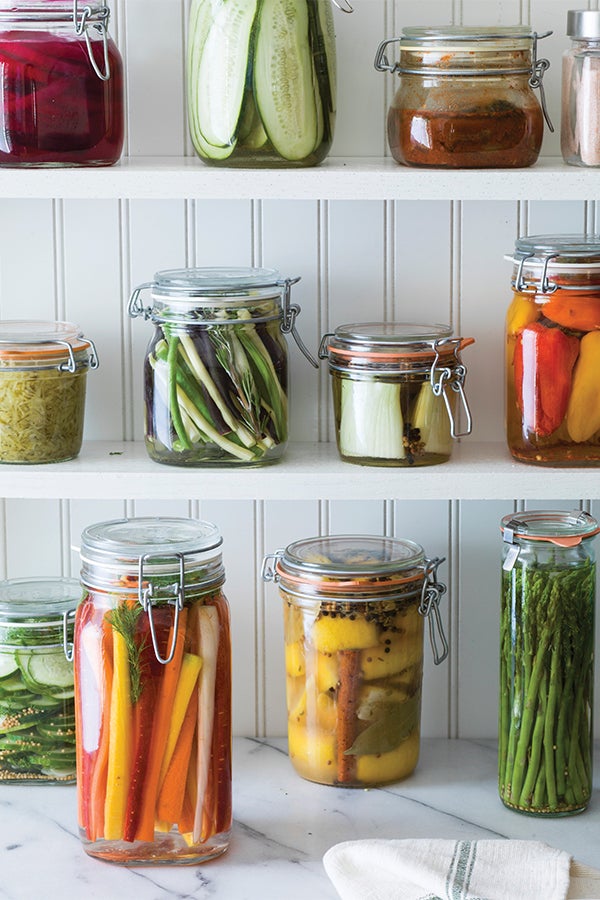 Kitchen Ingredients in Jars Organized kitchen jars