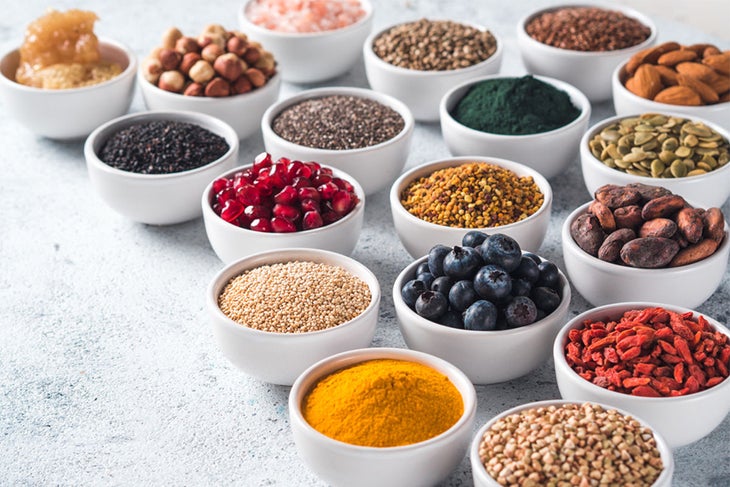 Superfoods superfoods with various textures hack
