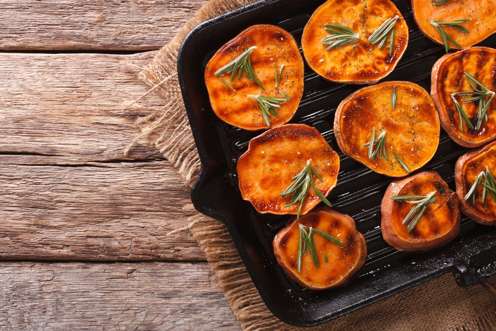 grilled sweet potato