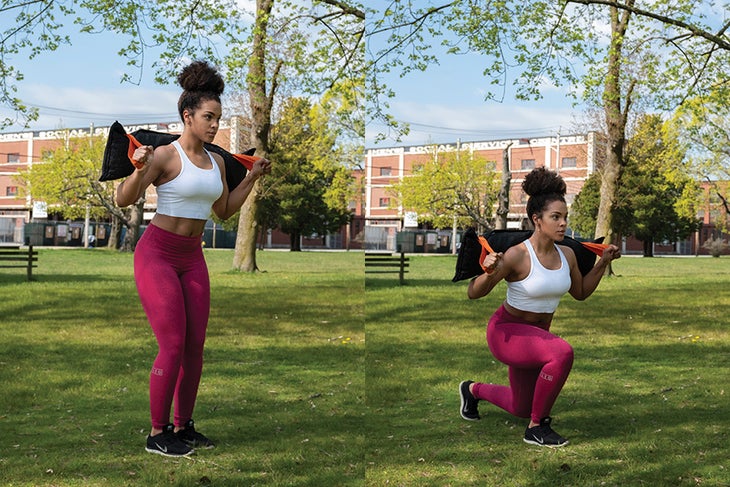 Image 1 Weighted Alternating Reverse Lunge
