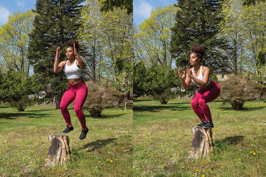 Box Jump Up and Over