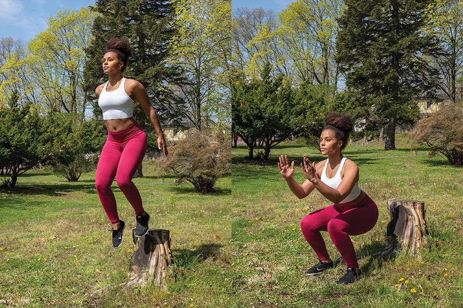 Box Jump Up and Over