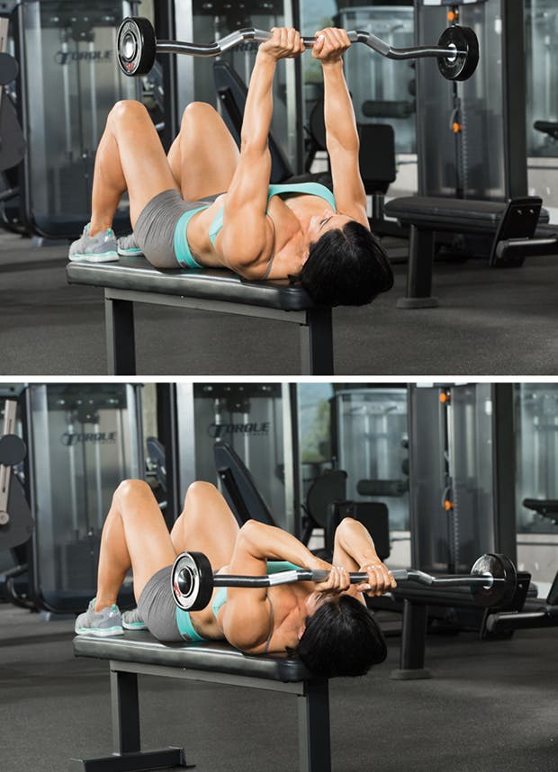 Lying Triceps Extension None