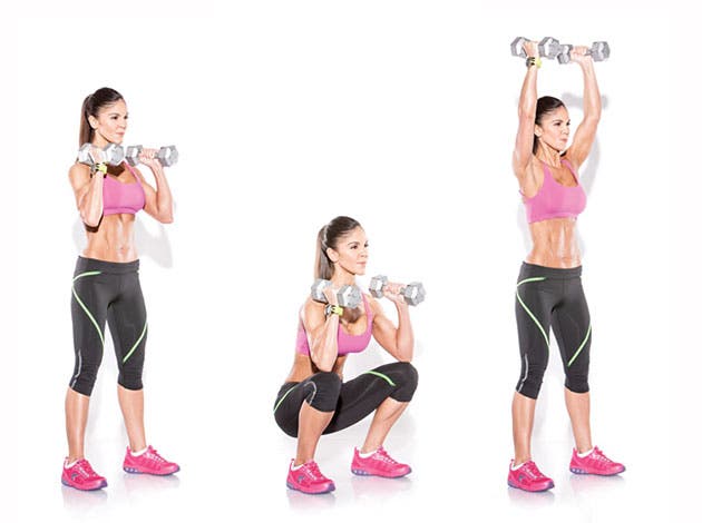 Squat Thruster - Tabata Workout