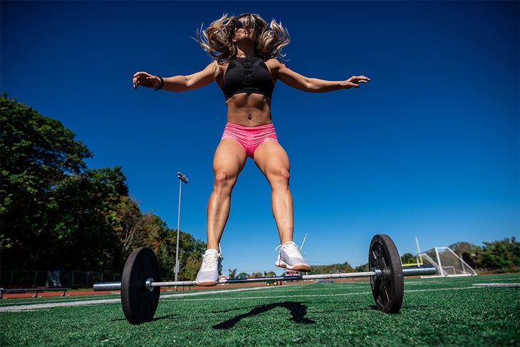 Jumping Athlete Jumping - Workout Intensity
