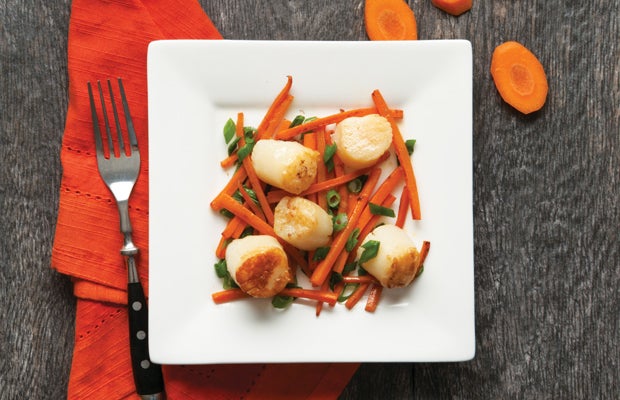 sea scallops and veggie recipe None