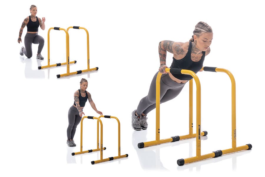 Alternating Lunge to Incline Push Up None