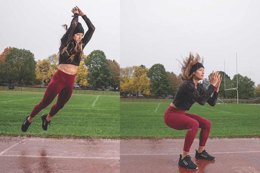 Broad jump outdoors goal