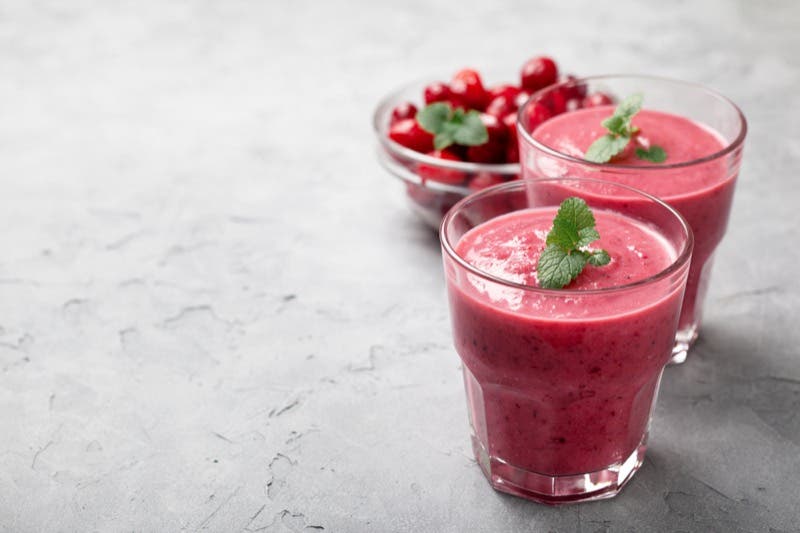 cranberry smoothie