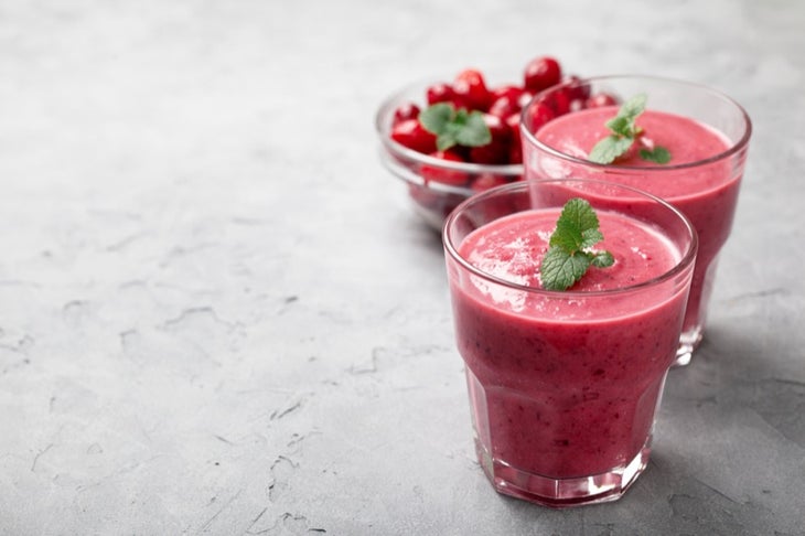 cranberry smoothie cranberry smoothie
